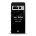 dig bick back phone cover | glass case for google pixel 7 pro