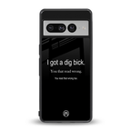 dig bick back phone cover | glass case for google pixel 7 pro