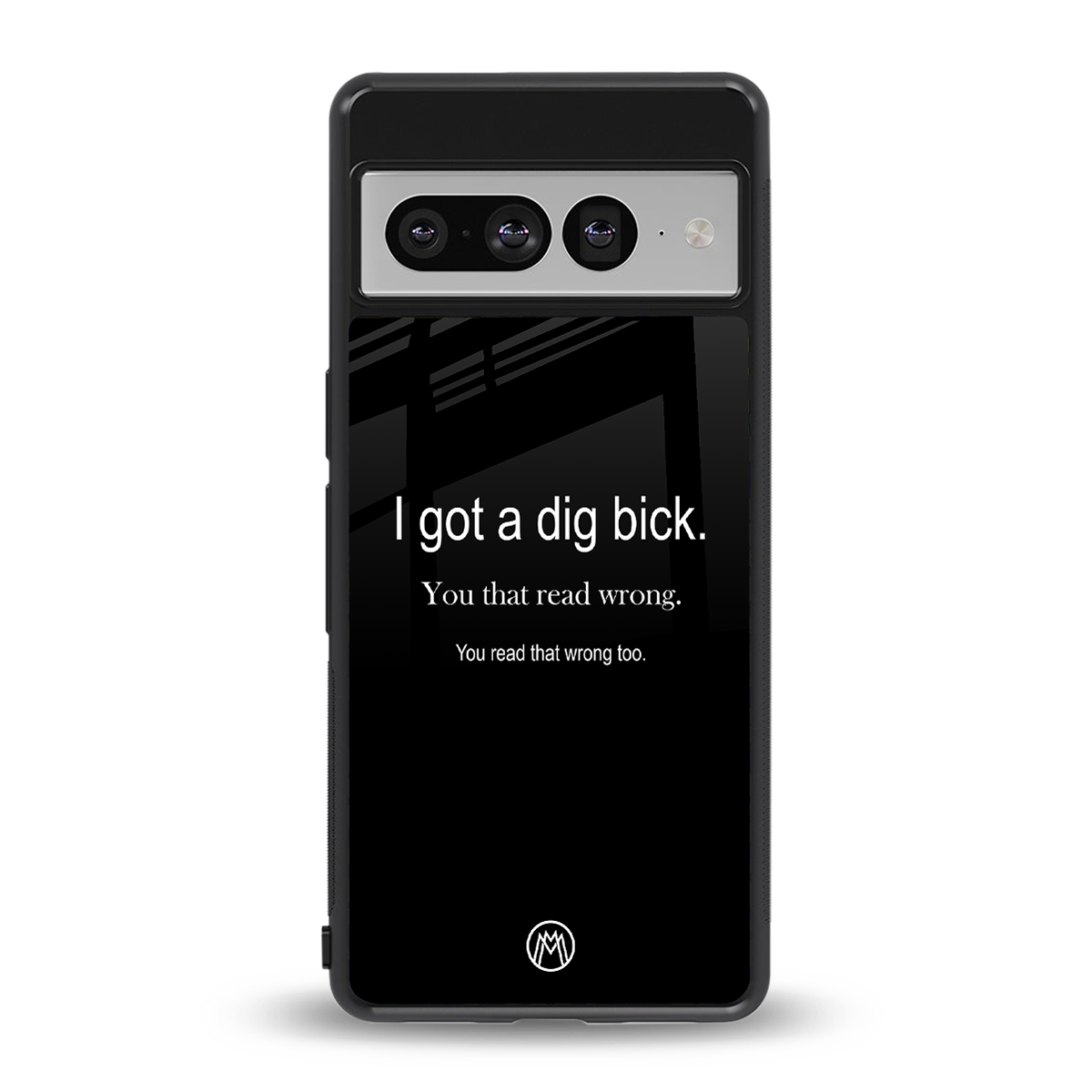dig bick back phone cover | glass case for google pixel 7 pro