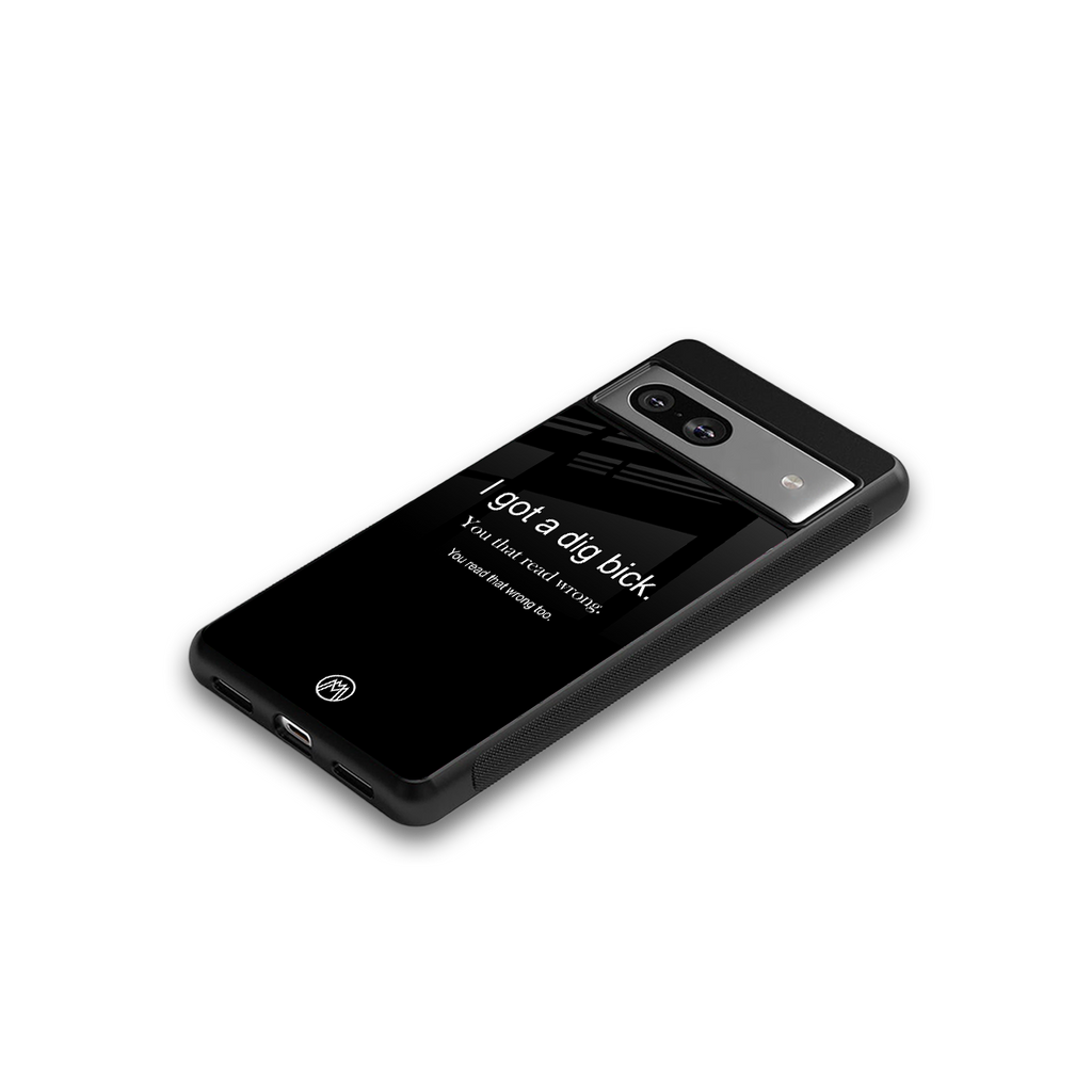 dig bick back phone cover | glass case for Google Pixel 7