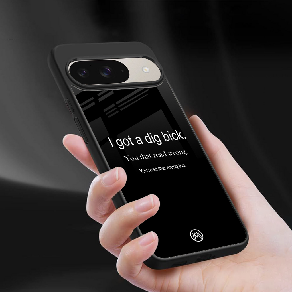 dig bick back phone cover | glass case for google pixel 9