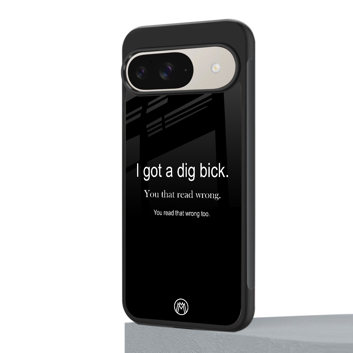 dig bick back phone cover | glass case for google pixel 9