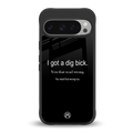 dig bick back phone cover | glass case for google pixel 9 pro