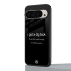 dig bick back phone cover | glass case for google pixel 9 pro xl