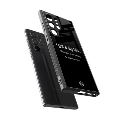 dig bick back phone cover | glass case for samsung galaxy s23 ultra