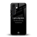 dig bick back phone cover | glass case for samsung galaxy s24