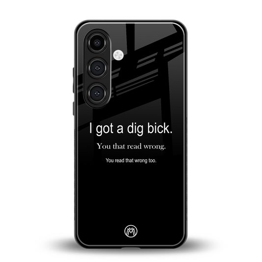dig bick back phone cover | glass case for samsung galaxy s23 plus