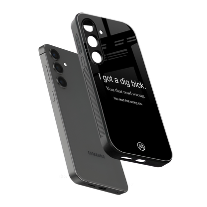 dig bick back phone cover | glass case for samsung galaxy s23 plus