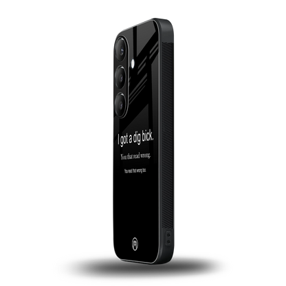 dig bick back phone cover | glass case for samsung galaxy s24 fe
