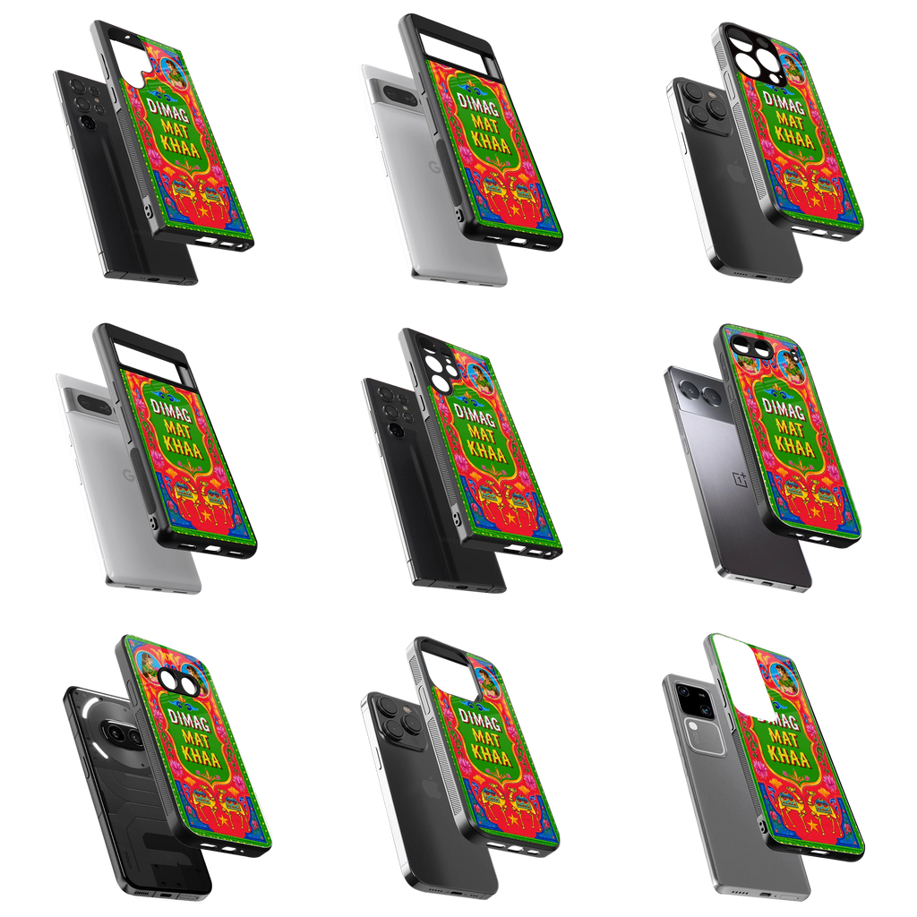 Durable Glass Back Mobile Case for iPhone, Samsung, OnePlus, Google Pixel, Redmi, Vivo, Oppo