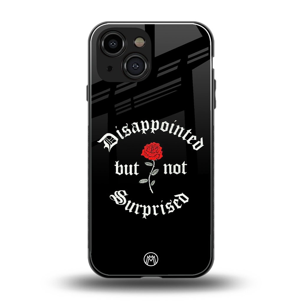 disappointed but not surprised back phone cover | glass case for iphone 13 mini