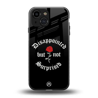 disappointed but not surprised back phone cover | glass case for iphone 13 mini
