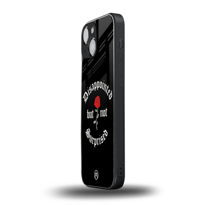 disappointed but not surprised back phone cover | glass case for iphone 13 mini