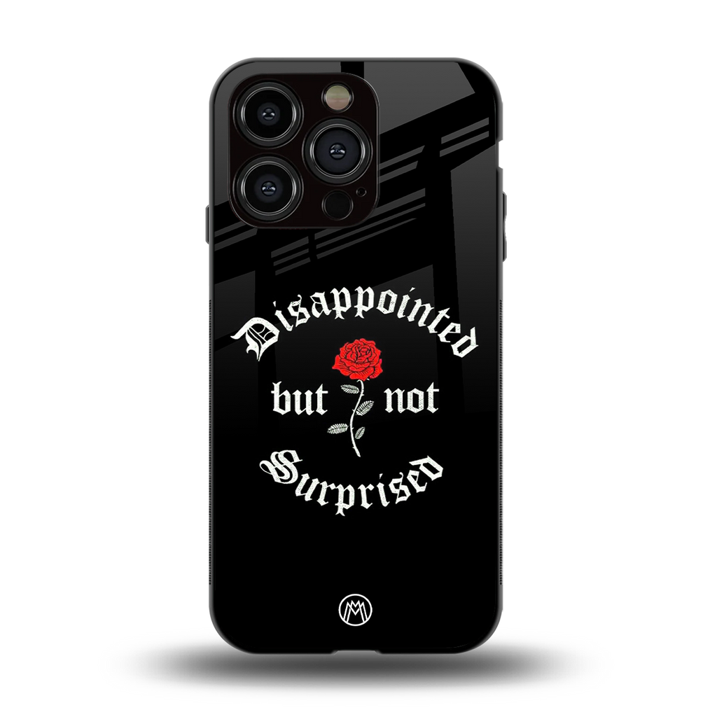 disappointed but not surprised back phone cover | glass case for iphone 13 pro