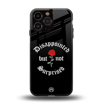 disappointed but not surprised back phone cover | glass case for iphone 14 pro max