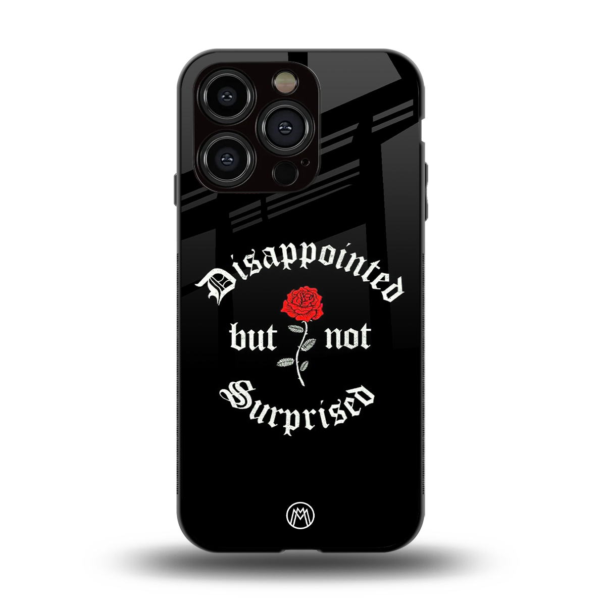 disappointed but not surprised back phone cover | glass case for iphone 15 pro