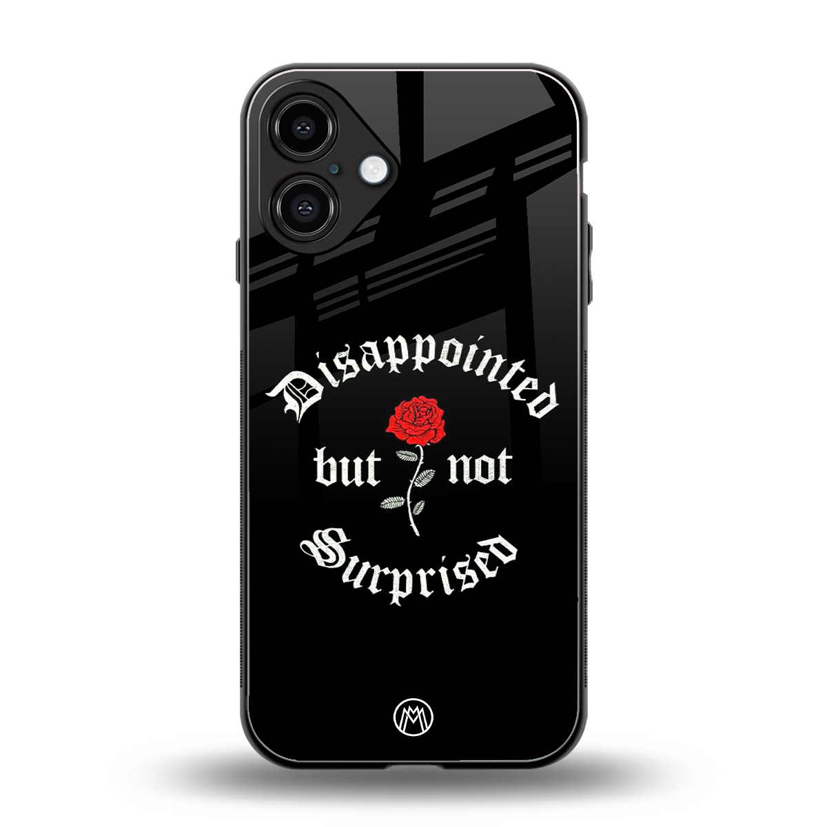 disappointed but not surprised back phone cover | glass case for iphone 16 plus