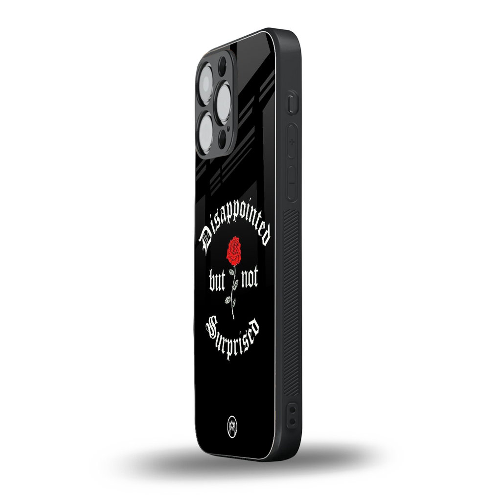 disappointed but not surprised back phone cover | glass case for iphone 16 pro max