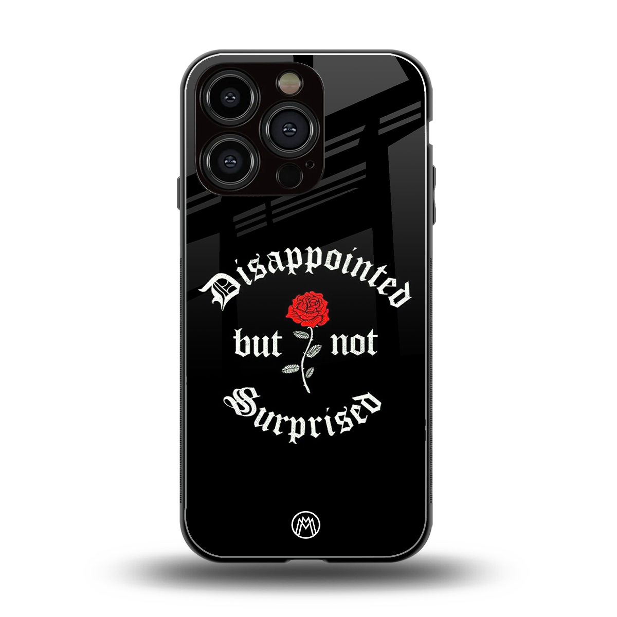 disappointed but not surprised back phone cover | glass case for iphone 16 pro