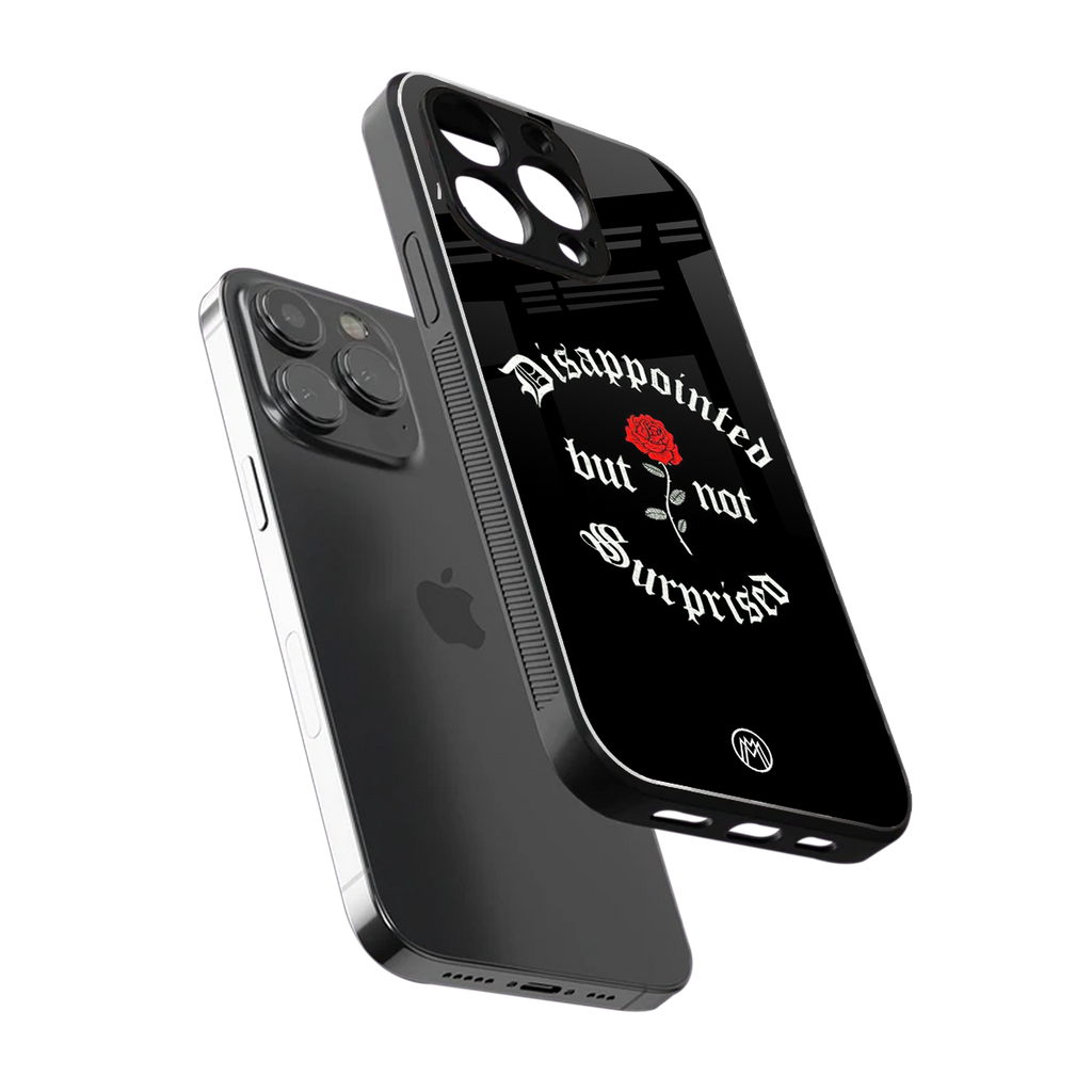 disappointed but not surprised back phone cover | glass case for iphone 16 pro
