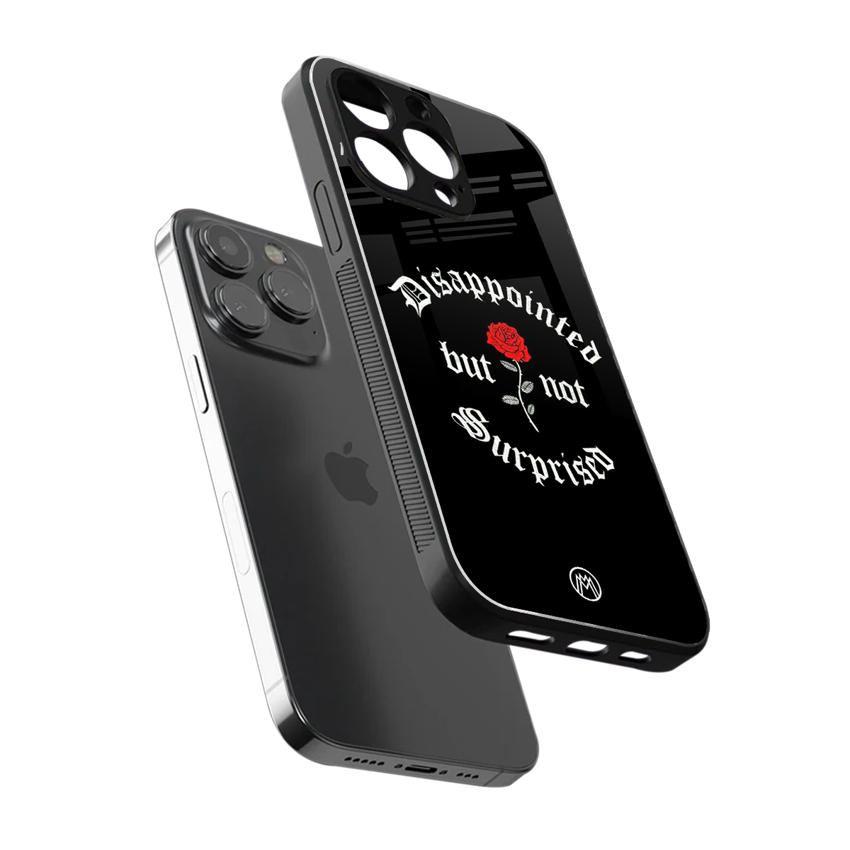 disappointed but not surprised back phone cover | glass case for iphone 16 pro