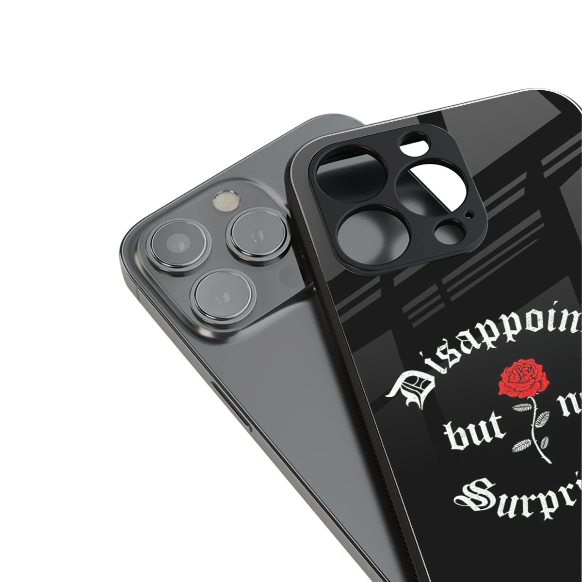 disappointed but not surprised back phone cover | glass case for iphone 15 pro