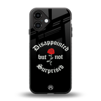 disappointed but not surprised back phone cover | glass case for iphone 16