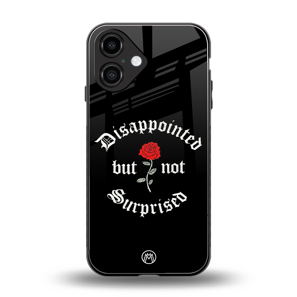 disappointed but not surprised back phone cover | glass case for iphone 16