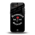 disappointed but not surprised back phone cover | glass case for iphone 16e