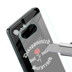 disappointed but not surprised back phone cover | glass case for iphone 16e