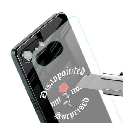 disappointed but not surprised back phone cover | glass case for iphone 16e