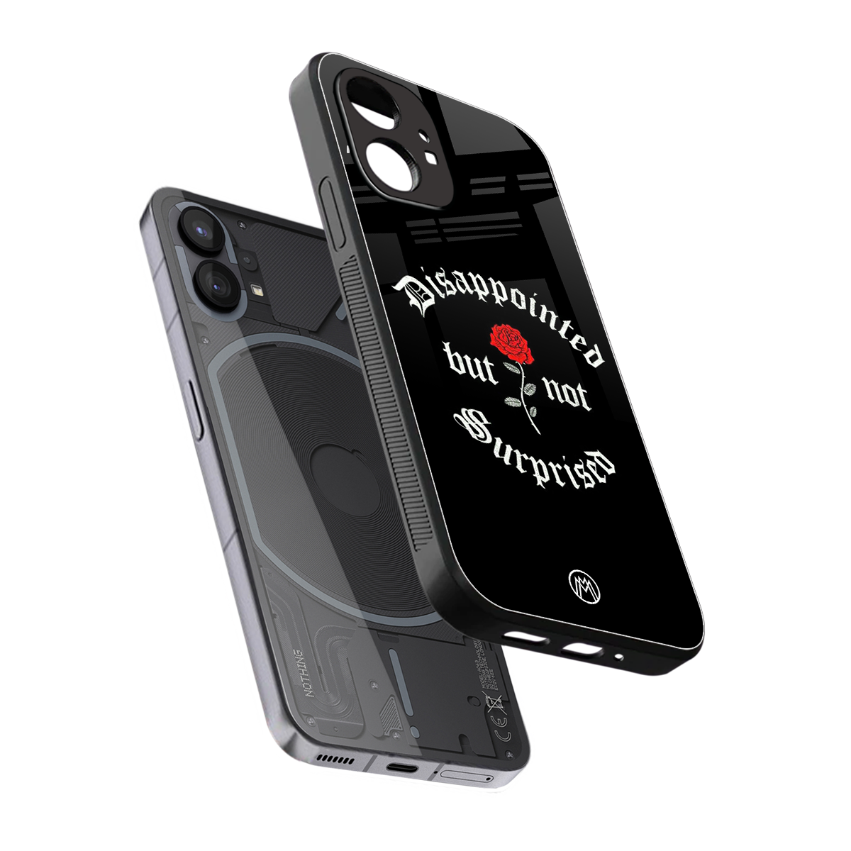disappointed but not surprised back phone cover | glass case for nothing phone 1