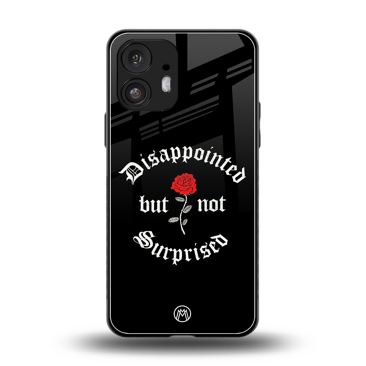 disappointed but not surprised back phone cover | glass case for nothing phone 2