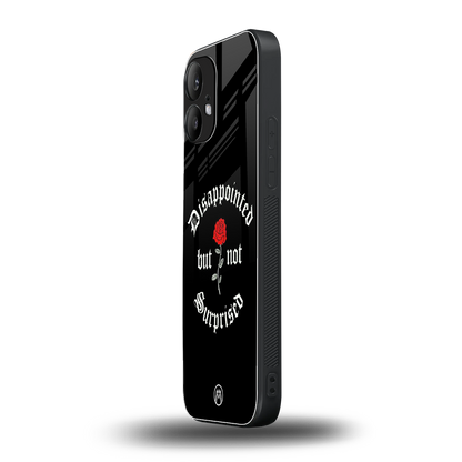 disappointed but not surprised back phone cover | glass case for nothing phone 2