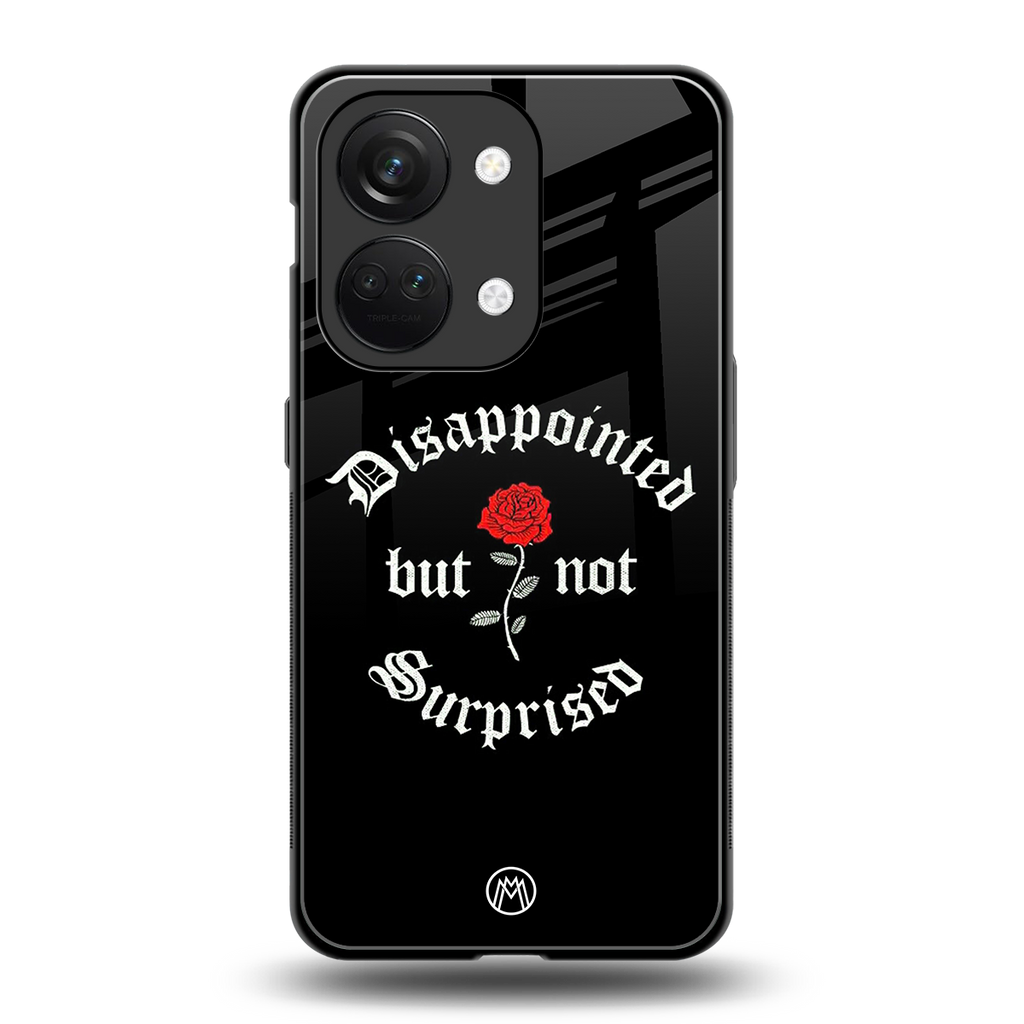 disappointed but not surprised back phone cover | glass case for oneplus nord 3