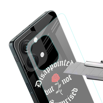 disappointed but not surprised back phone cover | glass case for oneplus nord 3
