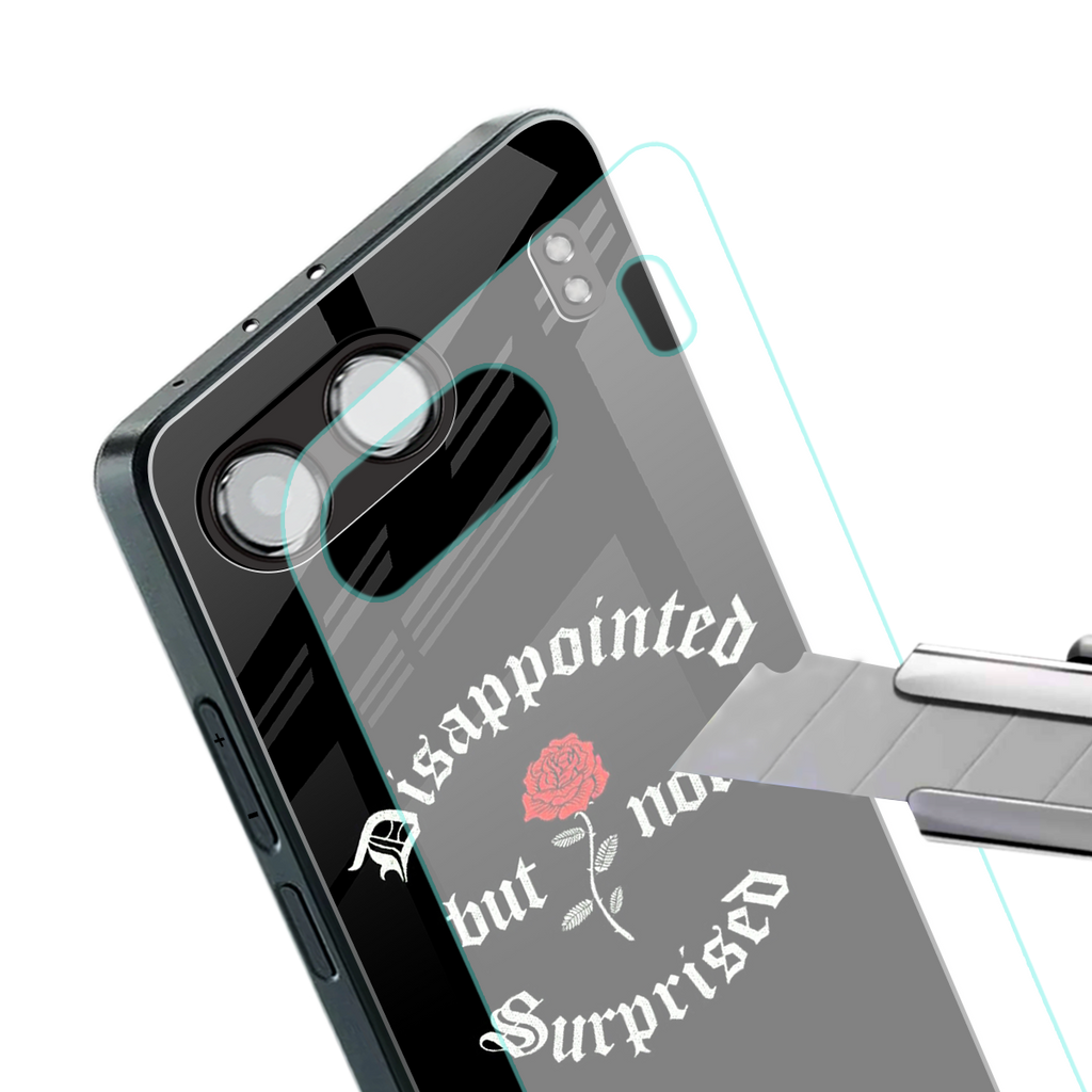 disappointed but not surprised back phone cover | glass case for oneplus nord 4