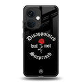disappointed but not surprised back phone cover | glass case for oneplus nord ce 3