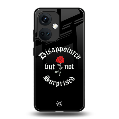 disappointed but not surprised back phone cover | glass case for oneplus nord ce 3