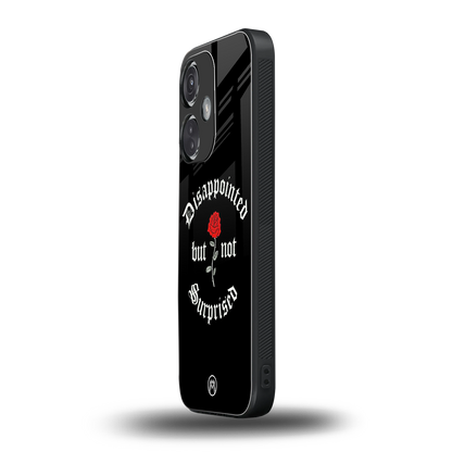 disappointed but not surprised back phone cover | glass case for oneplus nord ce 3