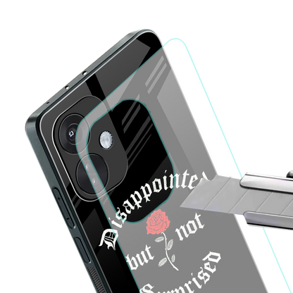 disappointed but not surprised back phone cover | glass case for oneplus nord ce 3
