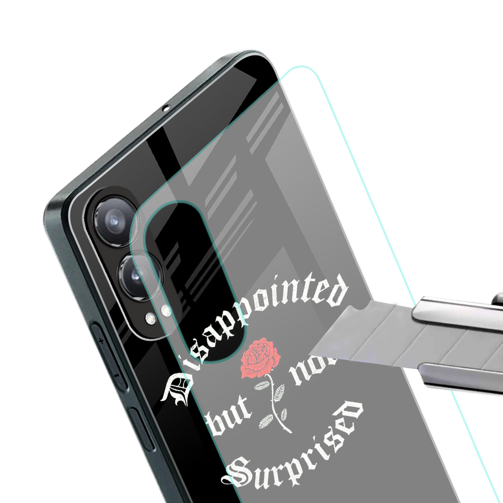 disappointed but not surprised back phone cover | glass case for oneplus nord ce 4 lite
