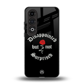 disappointed but not surprised back phone cover | glass case for oneplus nord ce 4