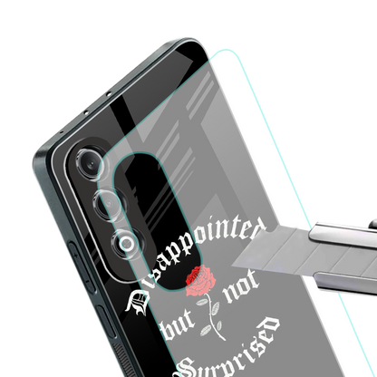 disappointed but not surprised back phone cover | glass case for oneplus nord ce 4