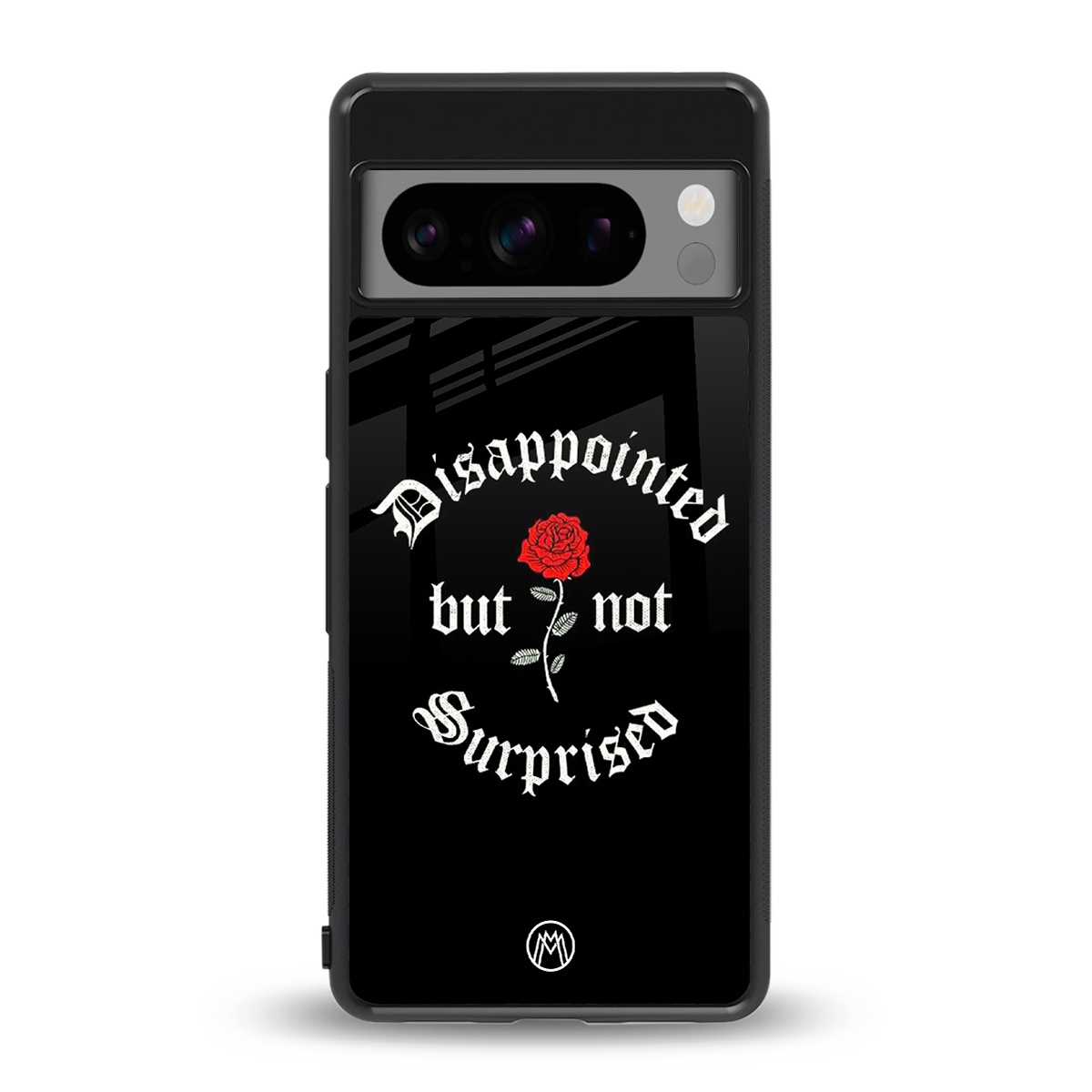 disappointed but not surprised back phone cover | glass case for google pixel 8 pro