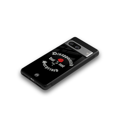 disappointed but not surprised back phone cover | glass case for Google Pixel 8