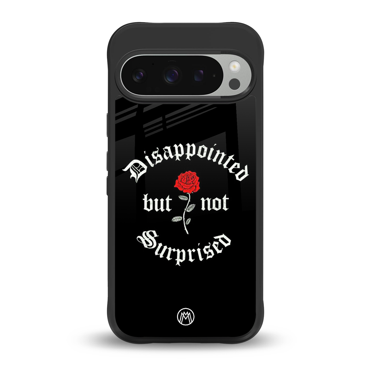 disappointed but not surprised back phone cover | glass case for google pixel 9 pro xl