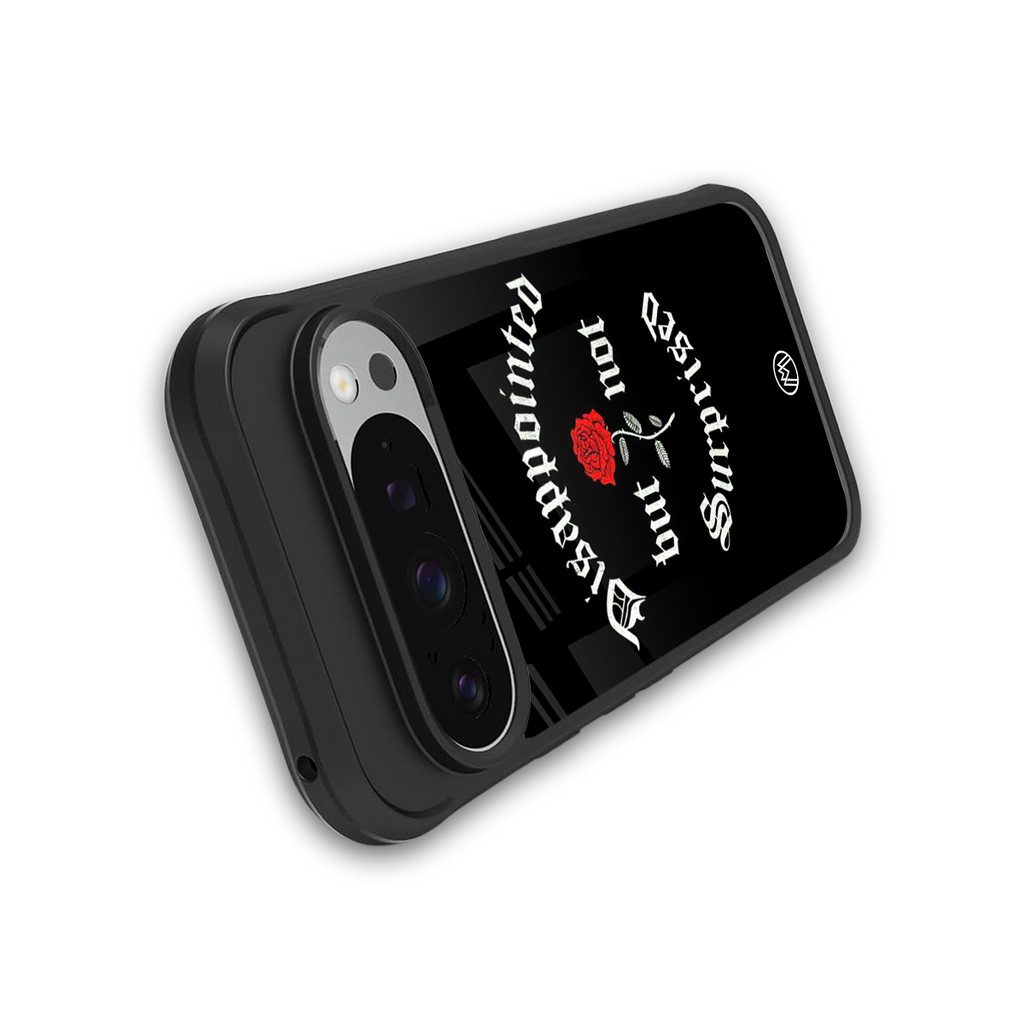 disappointed but not surprised back phone cover | glass case for google pixel 9 pro xl