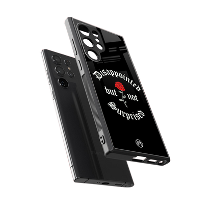 disappointed but not surprised back phone cover | glass case for samsung galaxy s24 ultra