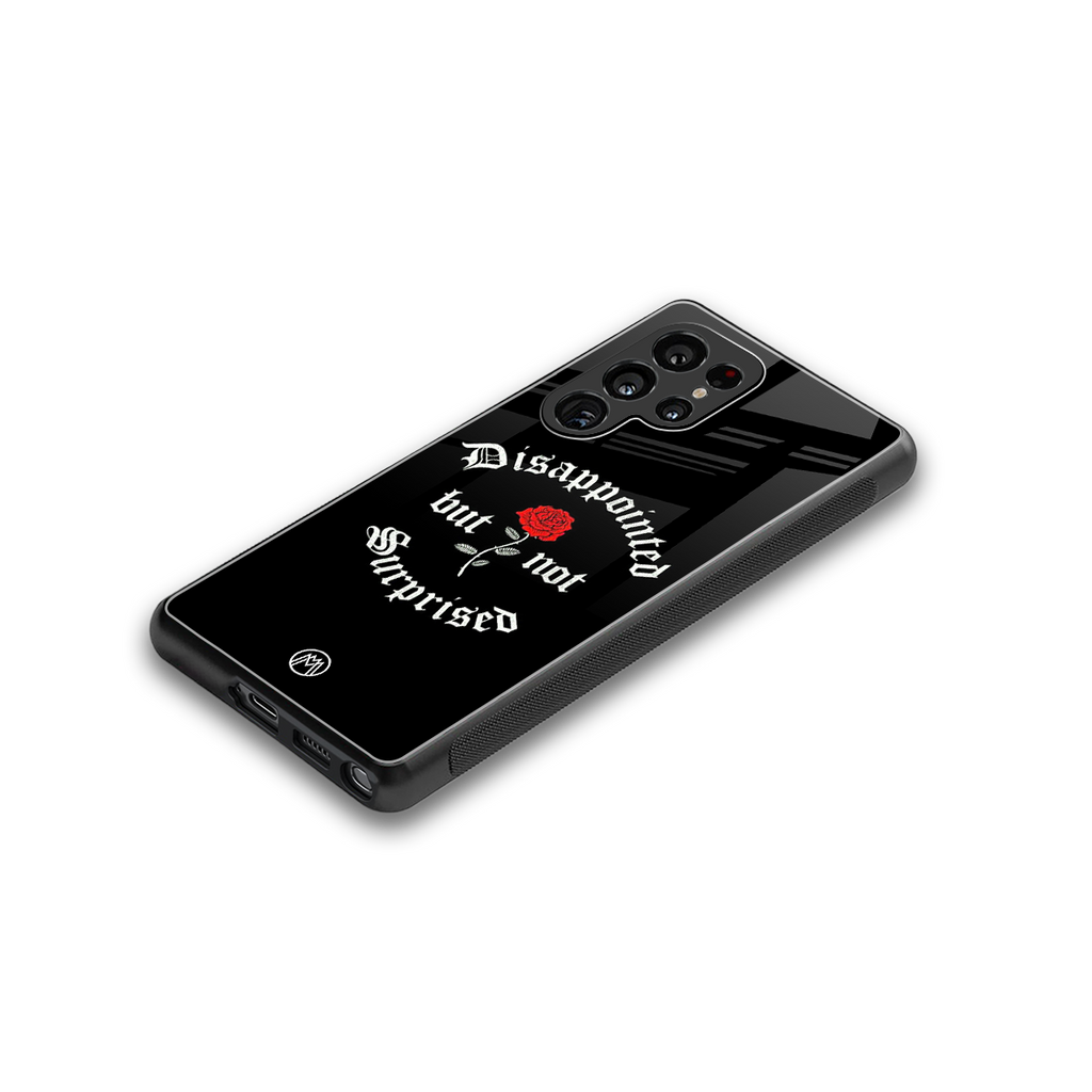 disappointed but not surprised back phone cover | glass case for samsung galaxy s25 ultra